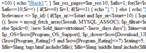 More Raw PHP code More Raw PHP code