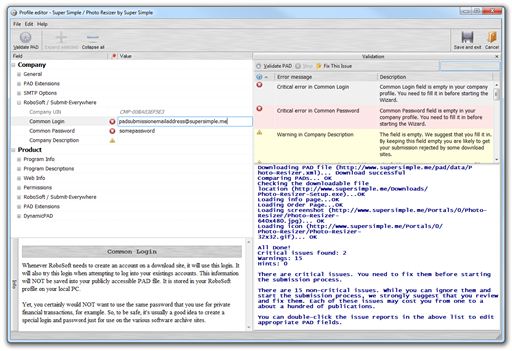 Correcting validation errors