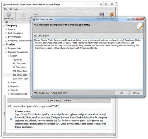 Enter or edit information directly in RoboSoft